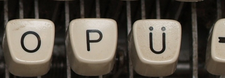 German typerwriter keyboard